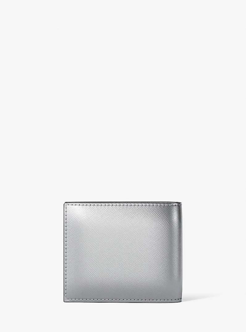 Billetera plegable Cooper metalizada in PLATEADO | Michael Kors