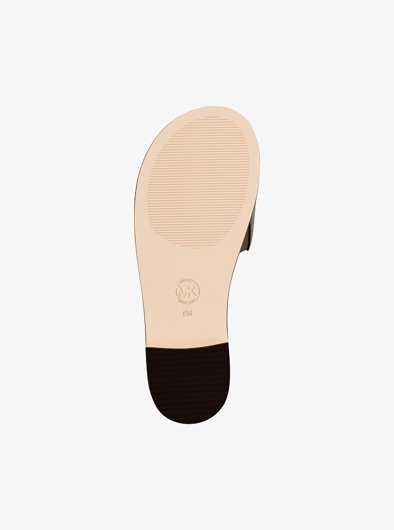 Carissa Slide Sandal in NUTMEG | Michael Kors