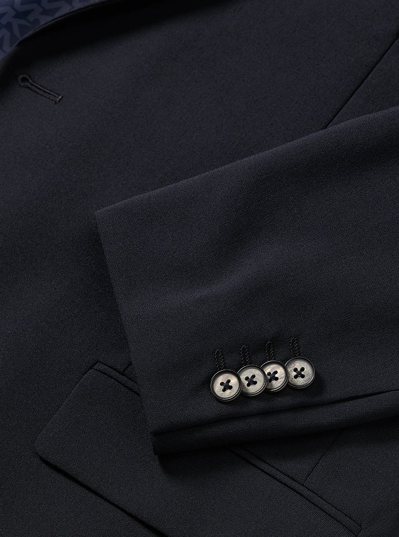 Traje de viaje slim-fit de mezcla de lana in AZUL MARINO | Michael Kors