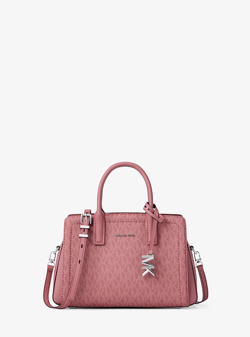 Laila Extra-Small Signature Logo Crossbody Bag in ROSEWOOD | Michael Kors