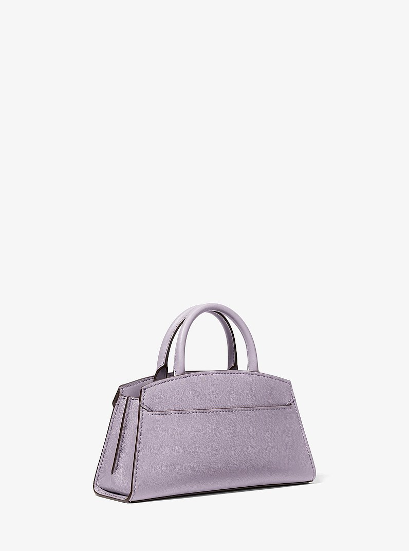 Greta Small Leather Satchel in LILAC | Michael Kors