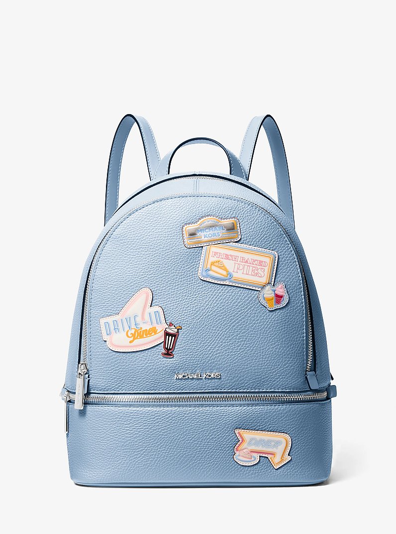 Rhea Medium Embellished Backpack in LIGHT SKY | Michael Kors