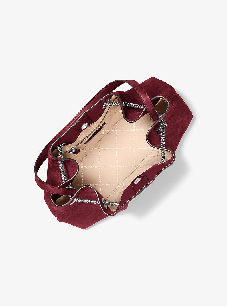 Mina Large Shoulder Bag in MAROON | Michael Kors