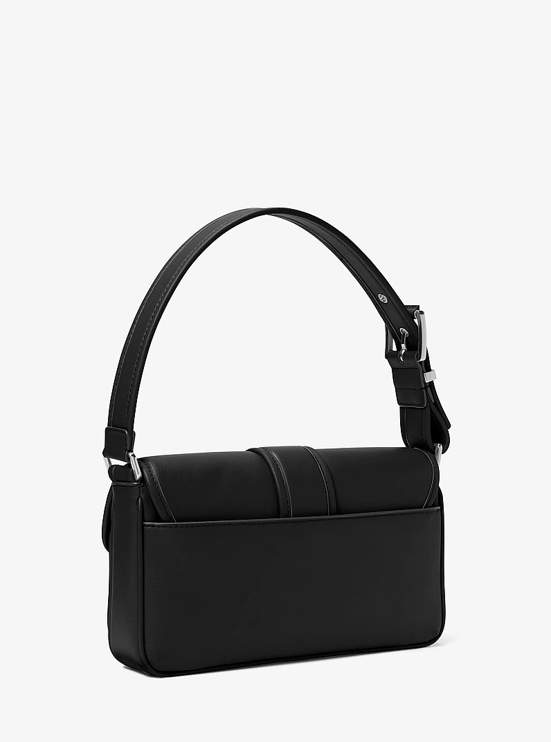 Colby Medium Leather Shoulder Bag in BLACK | Michael Kors