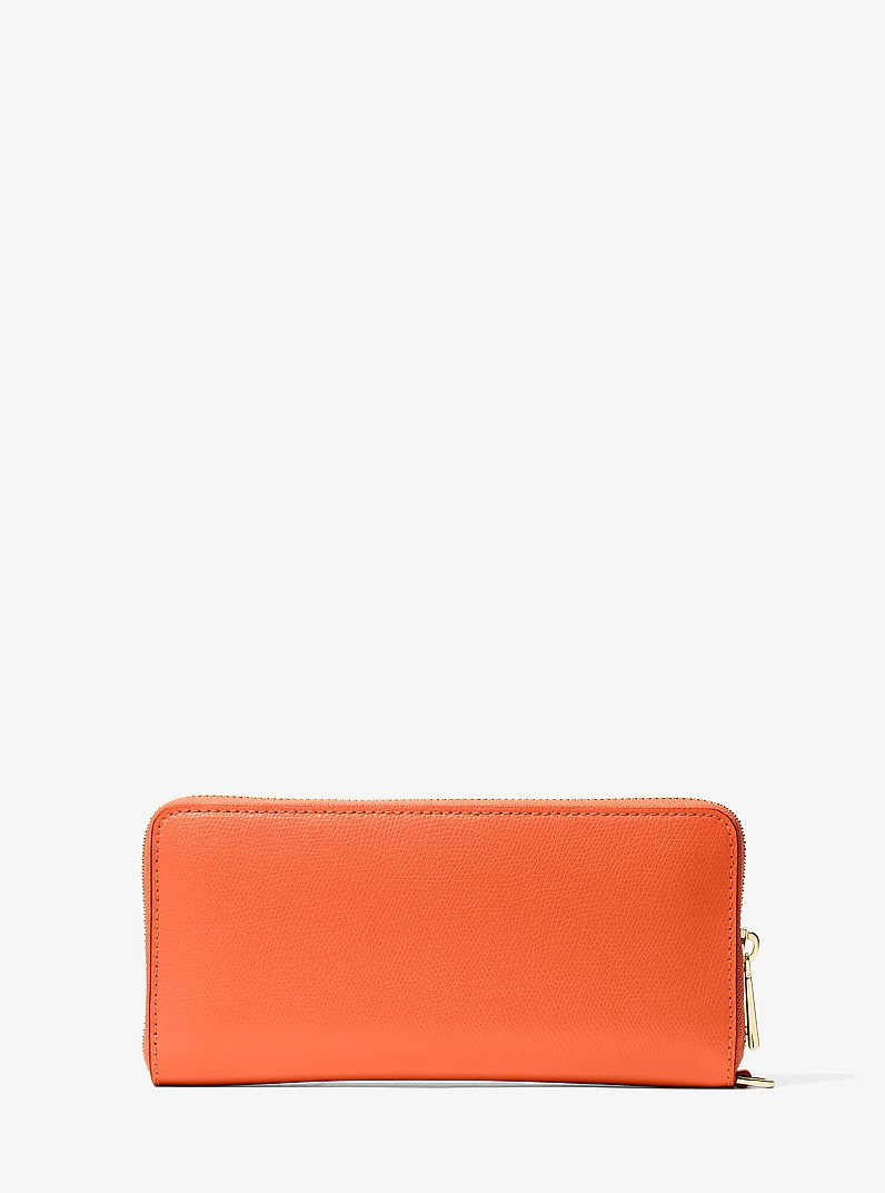 Billetera Continental Jet Set Travel grande de cuero in MIMOSA | Michael Kors