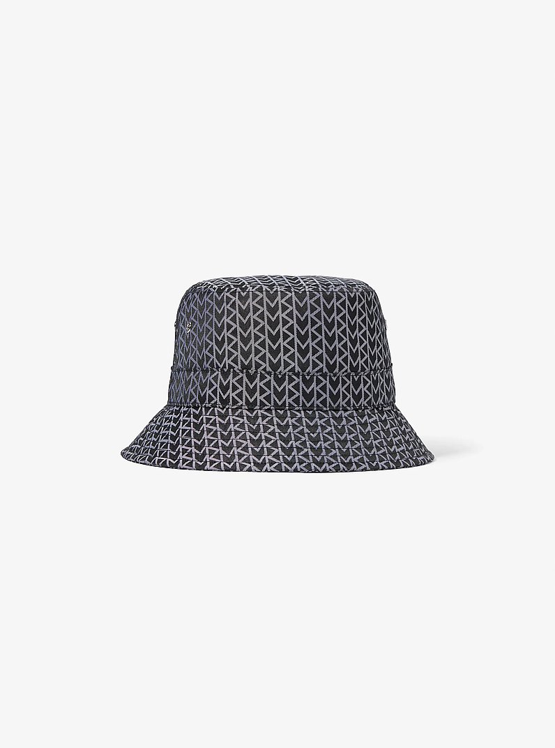 MK2000 Logo Jacquard Bucket Hat in NICKEL | Michael Kors