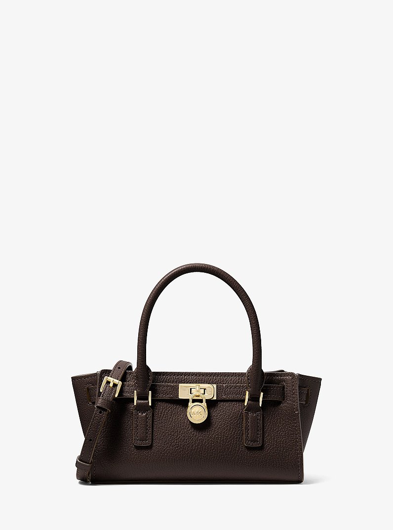 Hamilton Moderne Extra-Small Leather Crossbody Bag in CHOCOLATE | Michael Kors