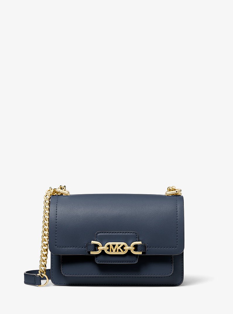 Umh&auml;ngetasche Heather Extra-Small aus Leder in NAVYBLAU | Michael Kors