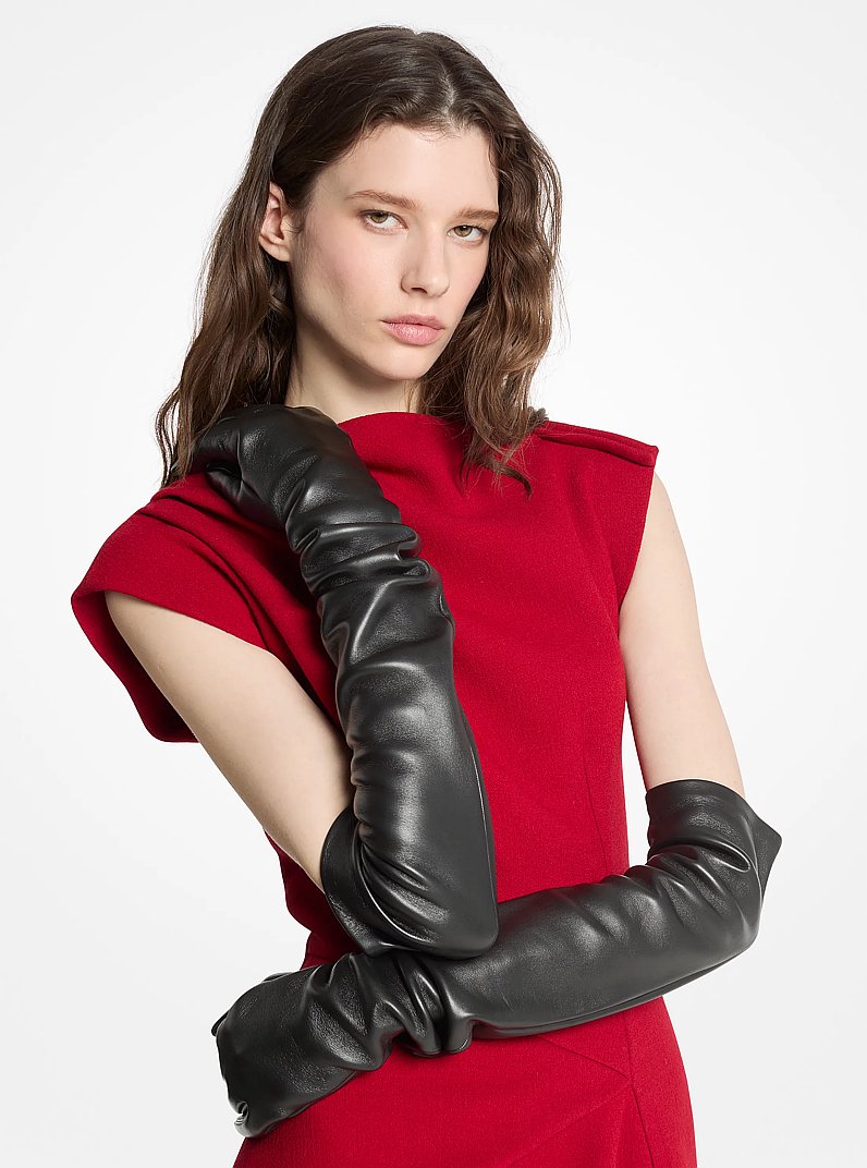 Guantes de gala de piel in NEGRO | Michael Kors