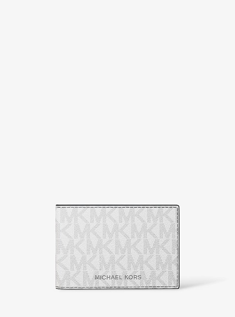 Cooper Signature Logo Wallet in BRIGHT WHT | Michael Kors
