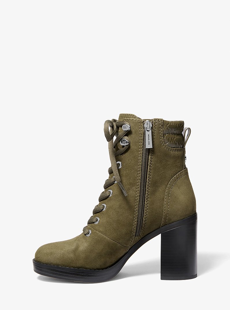 Bota Lacy con tac&oacute;n de bloque in OLIVA | Michael Kors