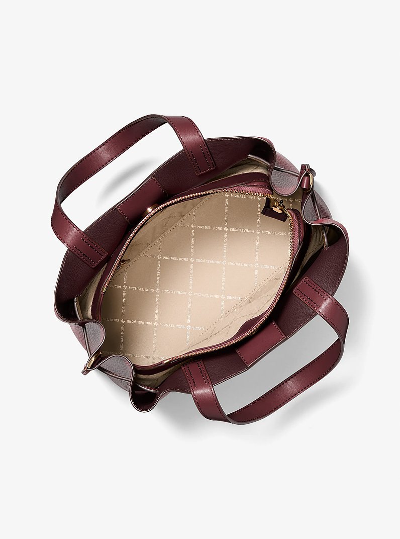 Emilia Large Pebbled Leather Satchel