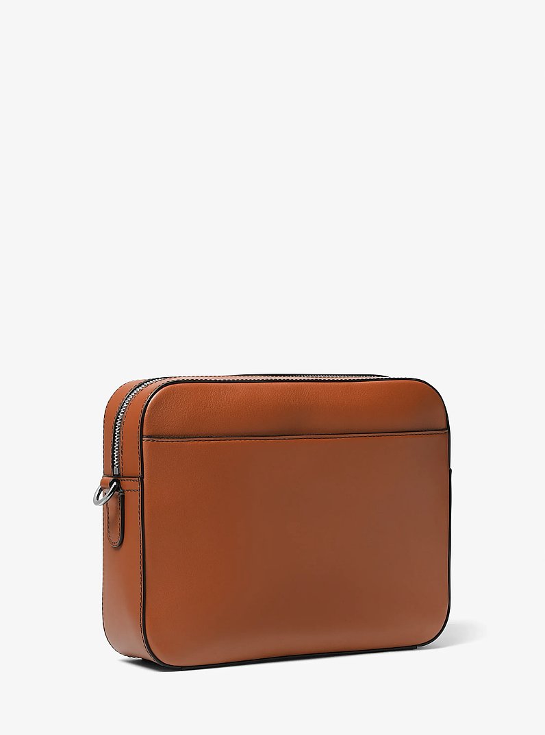 Varick Leather Camera Bag in LUGGAGE | Michael Kors