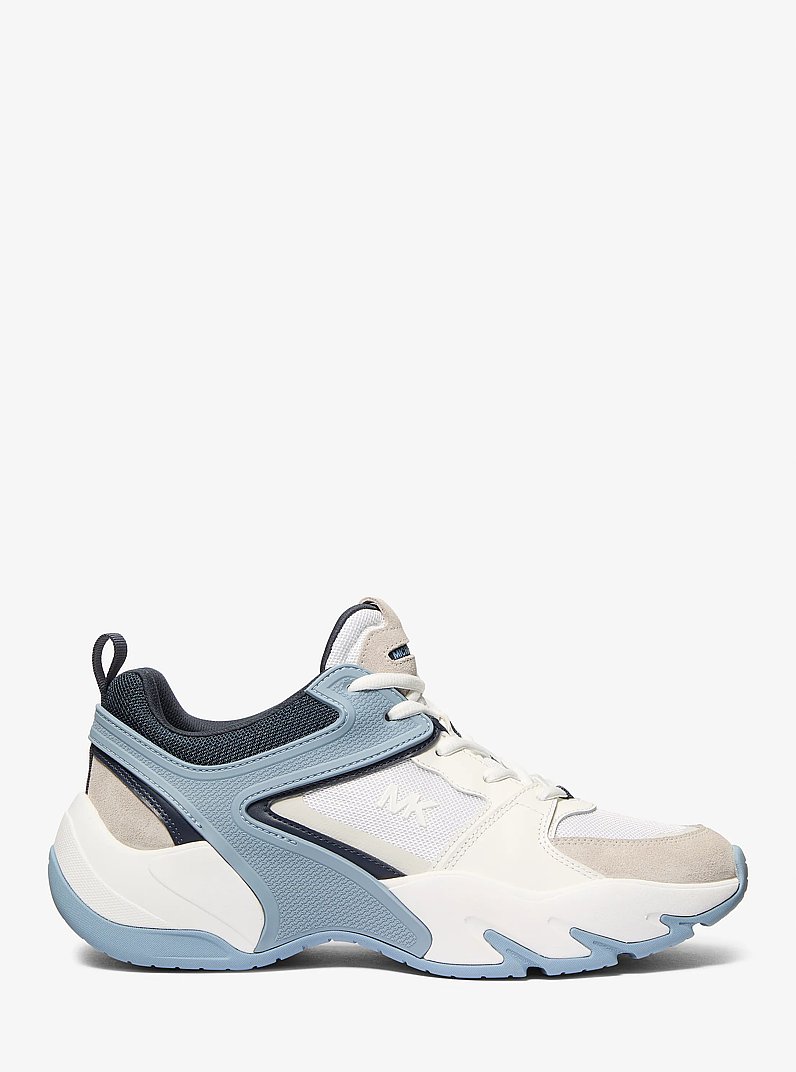 Chase Mixed-Media Trainer in CHAMBRAY | Michael Kors