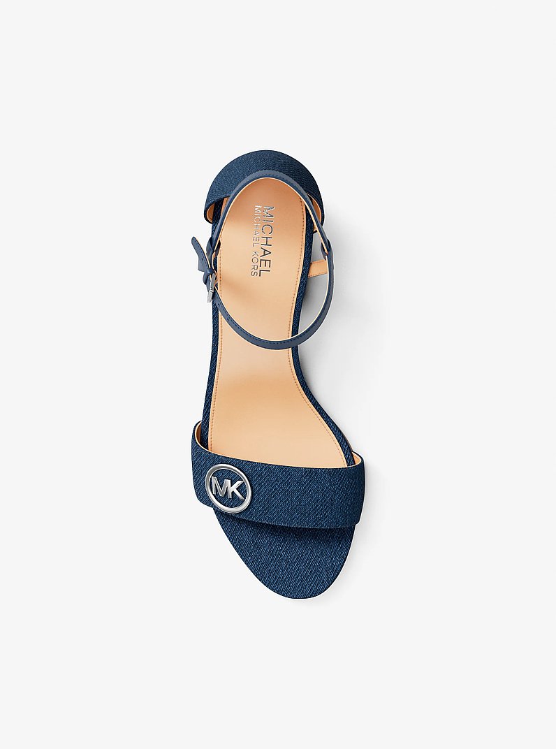 Sandale Hannah aus Denim mit Blockabsatz in [3778] | Michael Kors