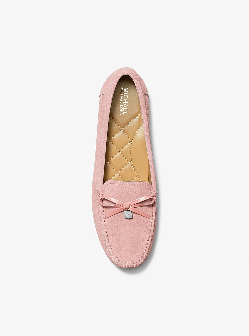 Juliette Suede Loafer in PINK | Michael Kors