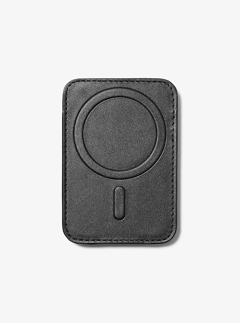 Hudson Signature Logo MagSafe Wallet in BLACK | Michael Kors