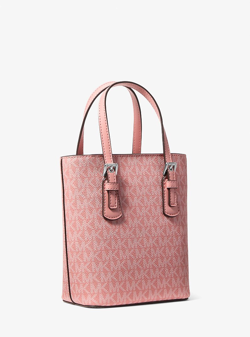 Voyager Extra-Small Signature Logo Convertible Crossbody Bag in SUNSET ROSE | Michael Kors