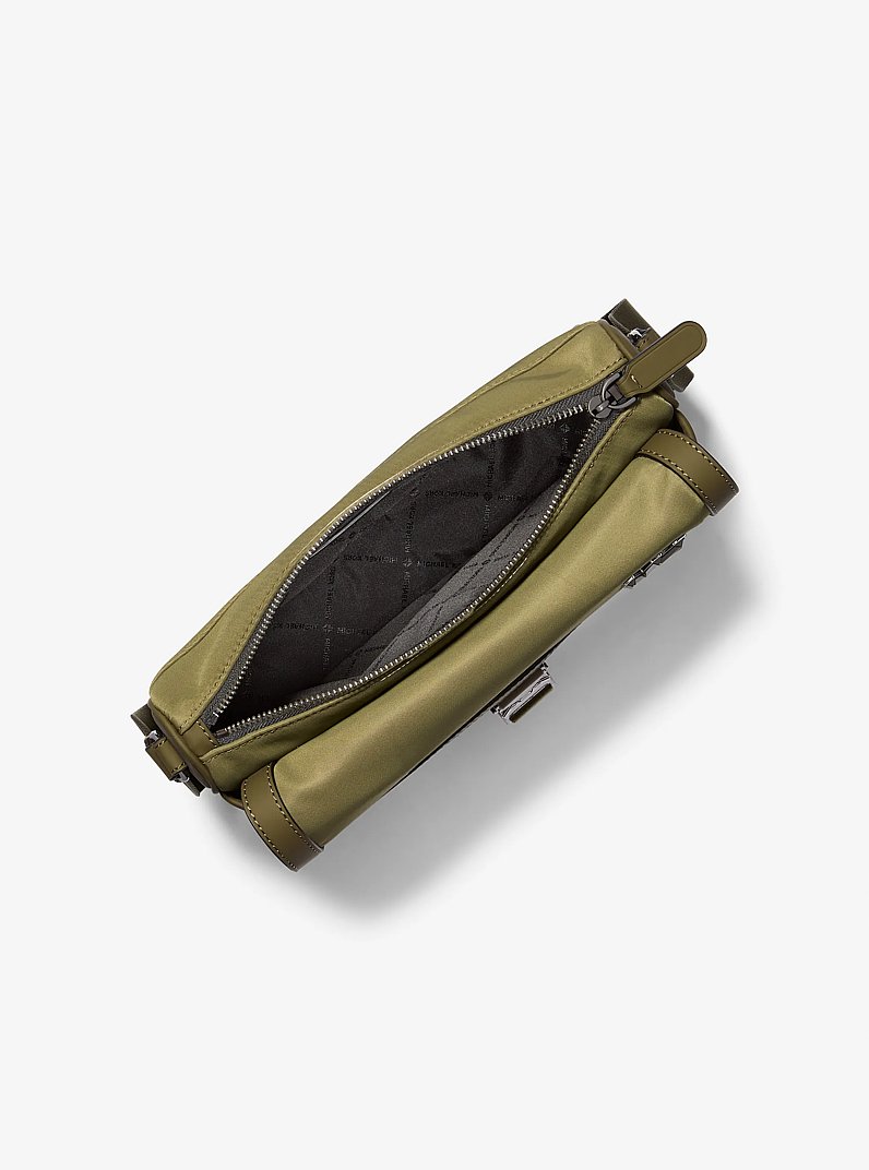 Eli Nylon Messenger Bag with Zip Pouch