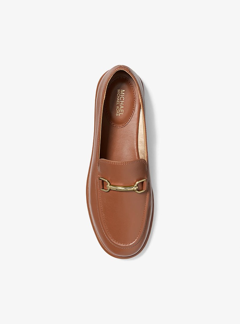 Carson Leather Loafer in LUGGAGE | Michael Kors