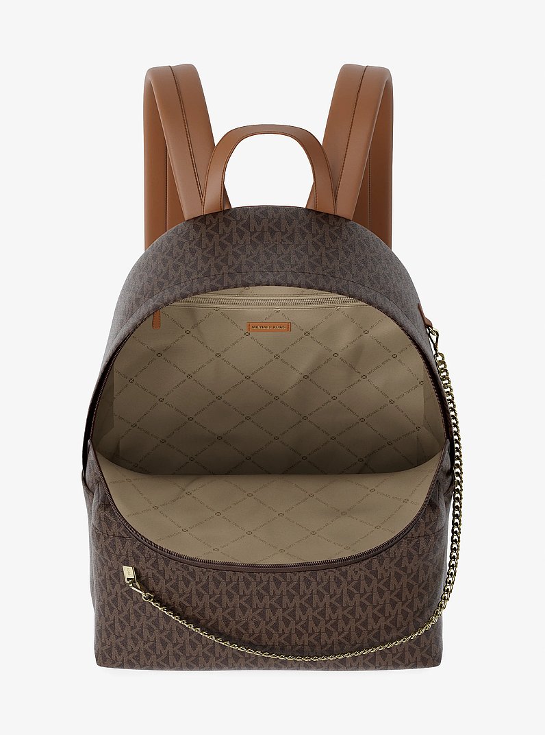 Mochila Slater grande con logotipo exclusivo in MARR&Oacute;N | Michael Kors