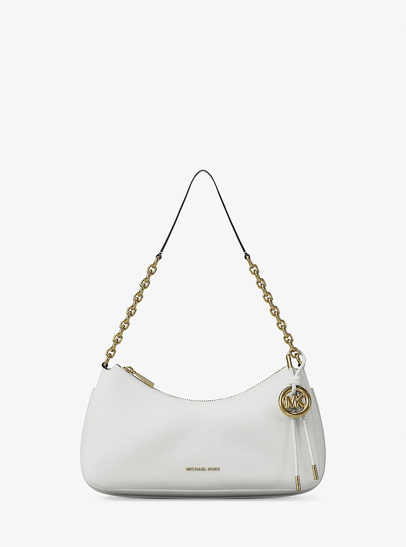 Pochette Nolita media in pelle martellata con catena in GUSCIO D'UOVO | Michael Kors