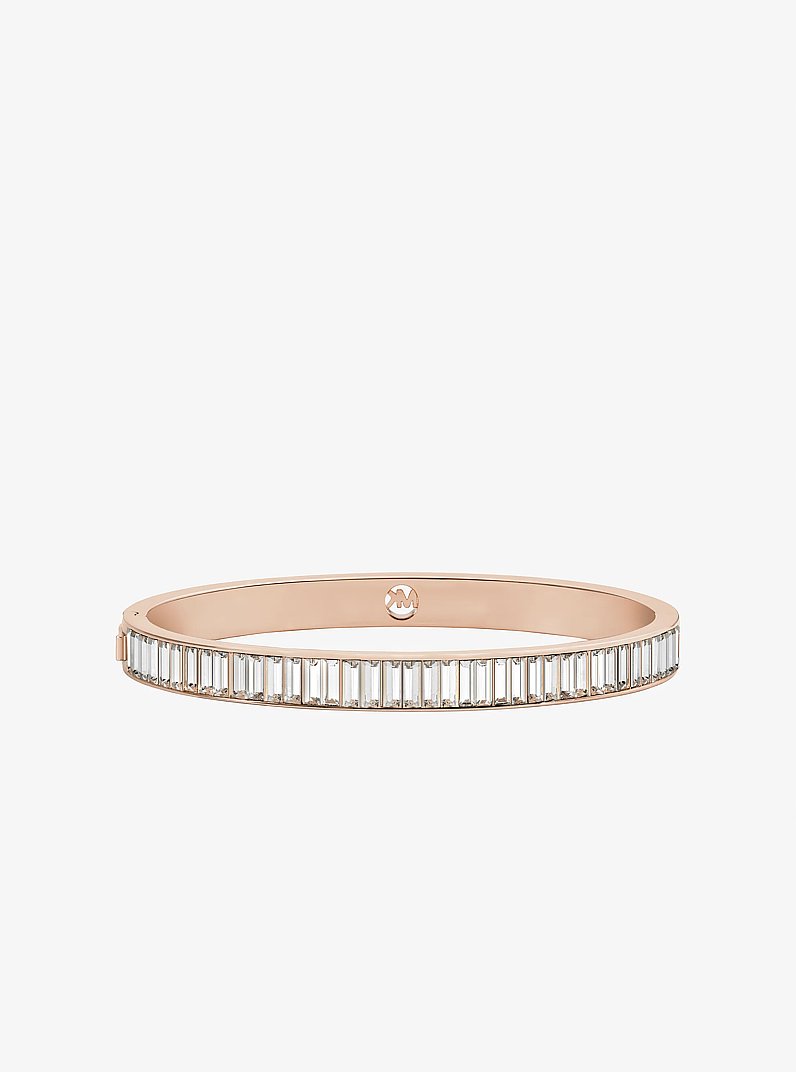 Cubic Zirconia Bangle in ROSE GOLD | Michael Kors