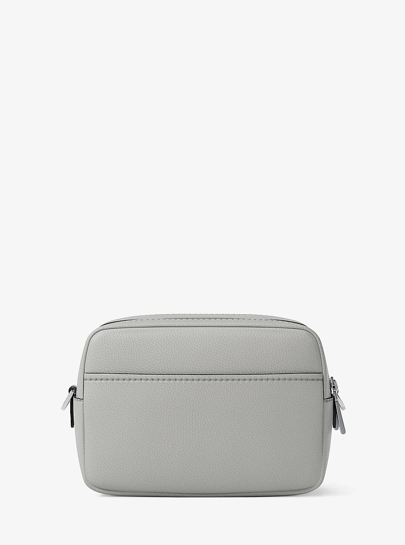 Camera bag a tracolla Bryant media in pelle martellata in GRIGIO MINERALE | Michael Kors