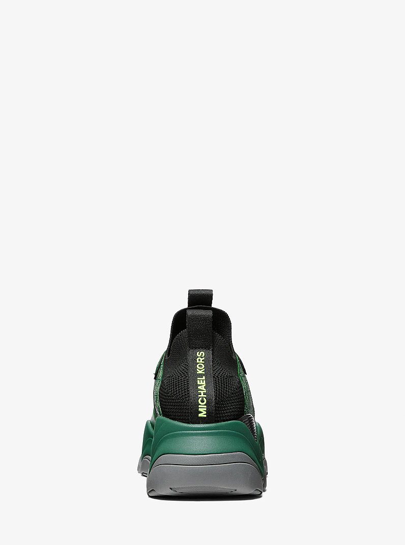 Atlas Mixed-Media Trainer in BOSCO | Michael Kors