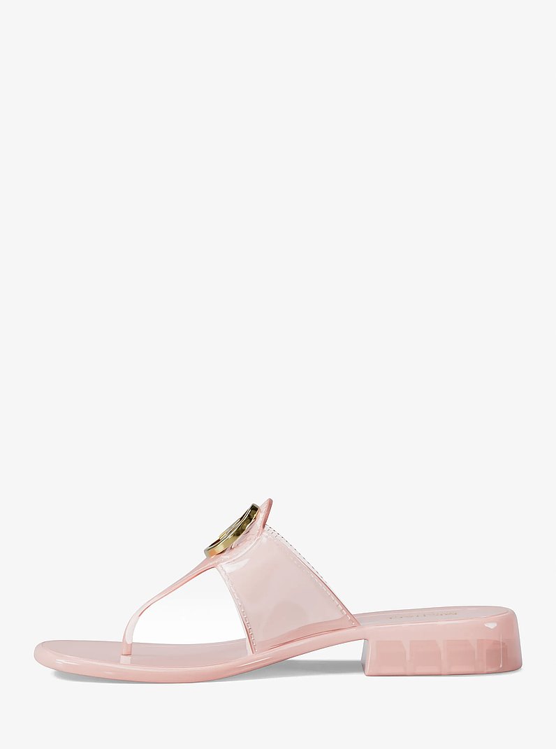 Hannah Jelly T-Strap Sandal in POWDER BLUSH | Michael Kors