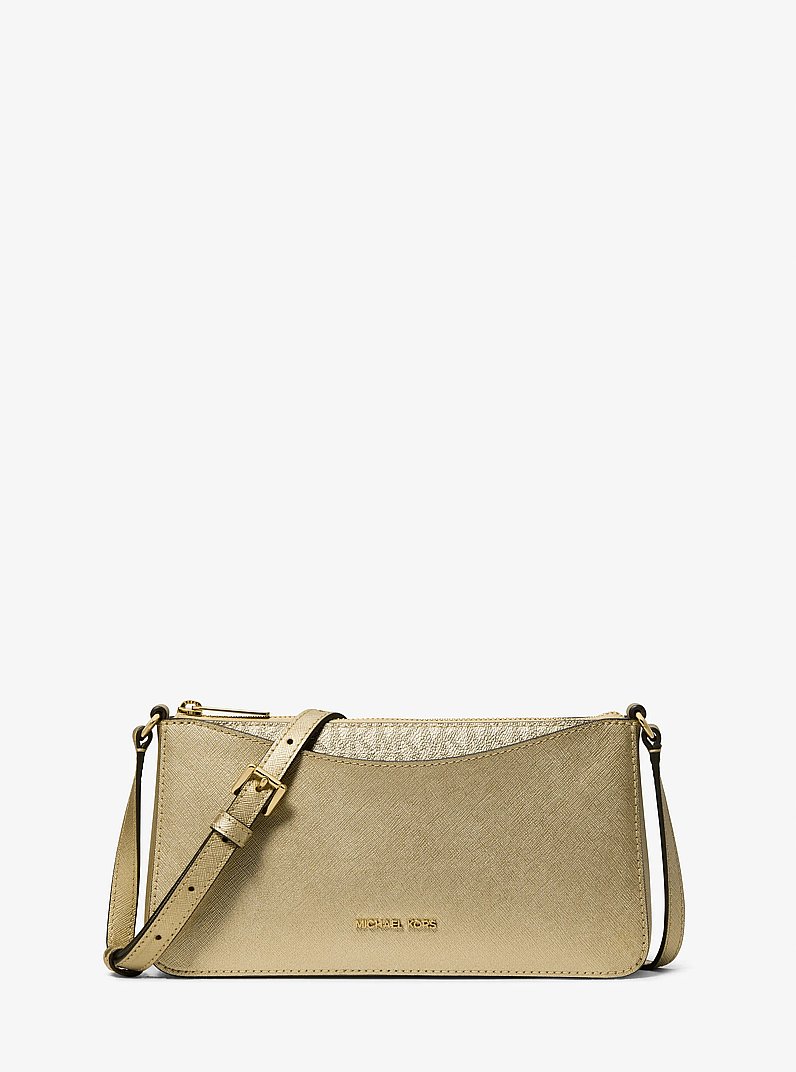 Arden Medium Metallic Crossbody Bag in DORADO P&Aacute;LIDO | Michael Kors