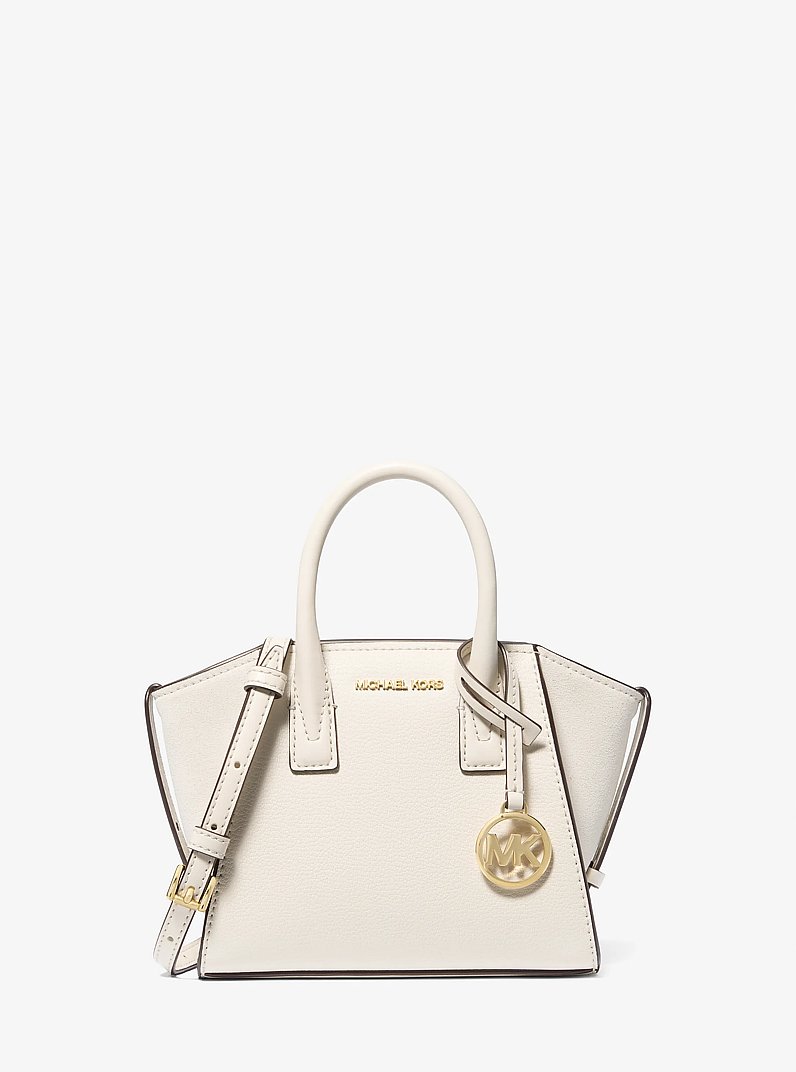 Avril Extra-Small Leather and Suede Satchel in LT CREAM - Sale