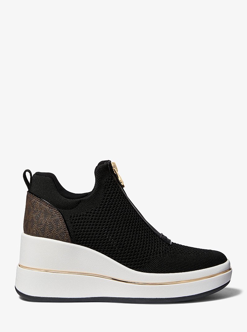 Emmy Mesh Zip-Up Wedge Trainer