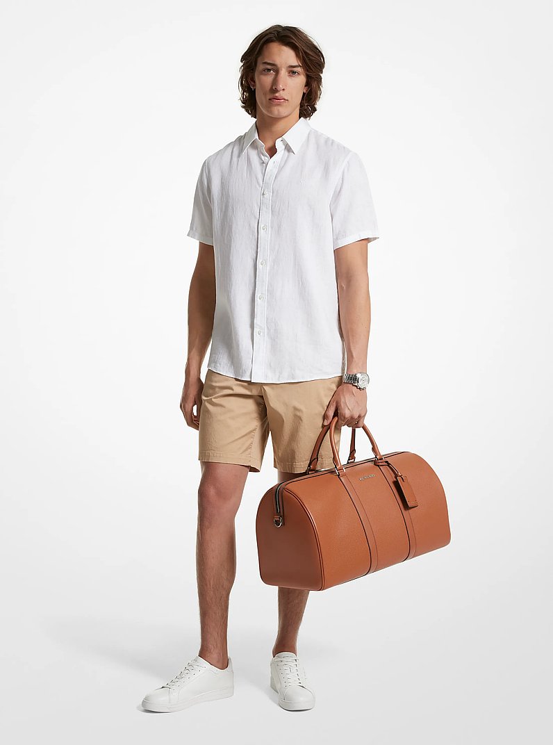 Sac de voyage Cooper en cuir grain&eacute; in LUGGAGE | Michael Kors
