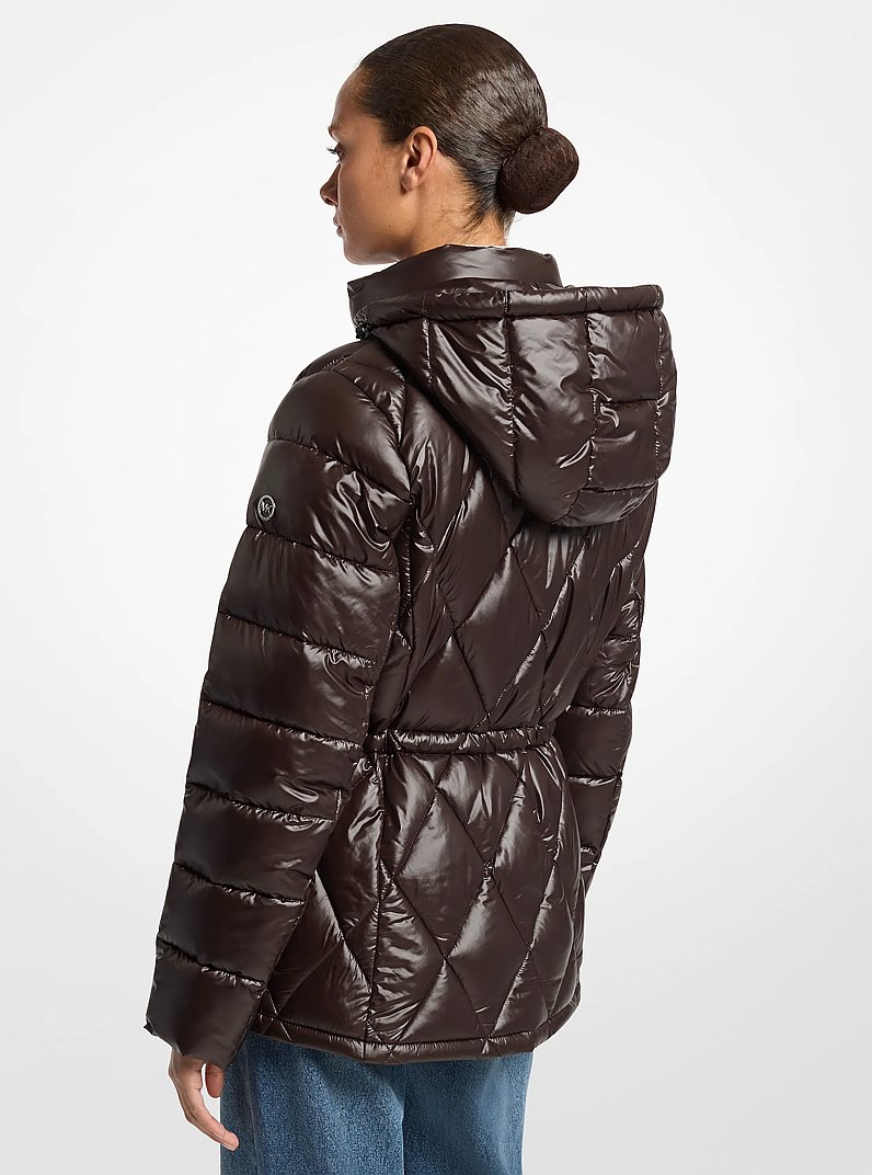 Veste matelass&eacute;e compacte in CHOCOLAT | Michael Kors
