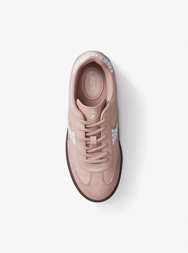Benny Mixed-Media Sneaker in ROSE POUDR&Eacute; | Michael Kors