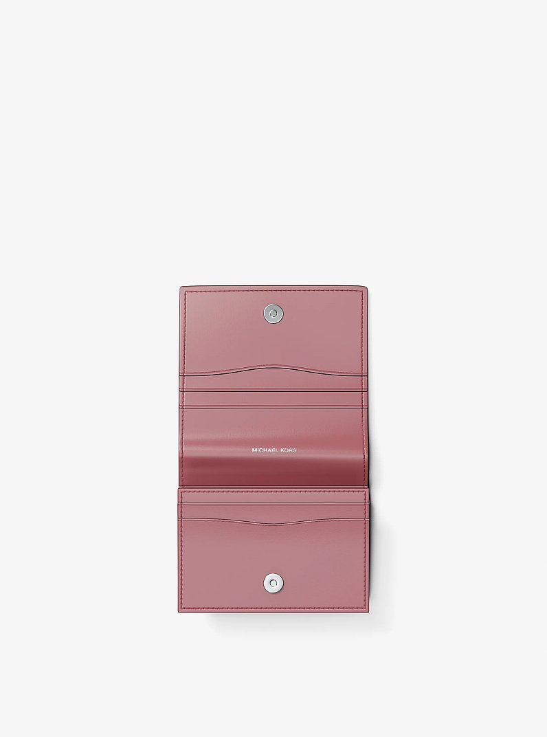 Hamilton Moderne Small Leather Wallet in ROSEWOOD | Michael Kors
