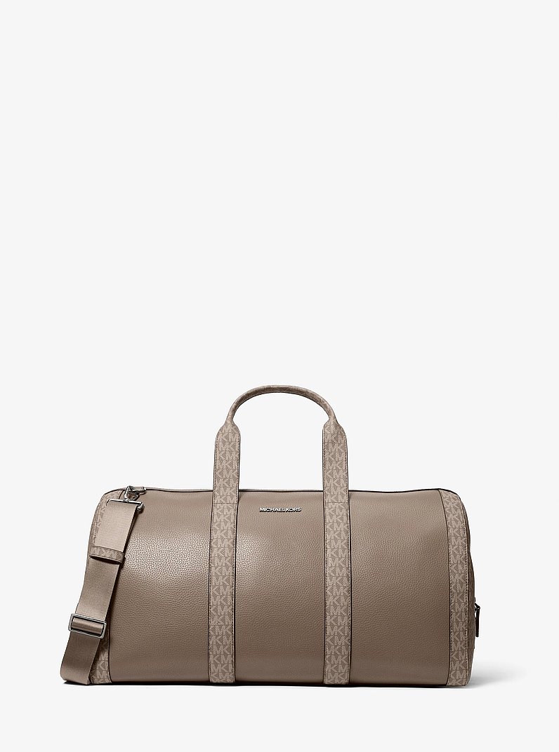 Sac de voyage Cooper en cuir grain&eacute; &agrave; logo Signature in CHAMPIGNON | Michael Kors
