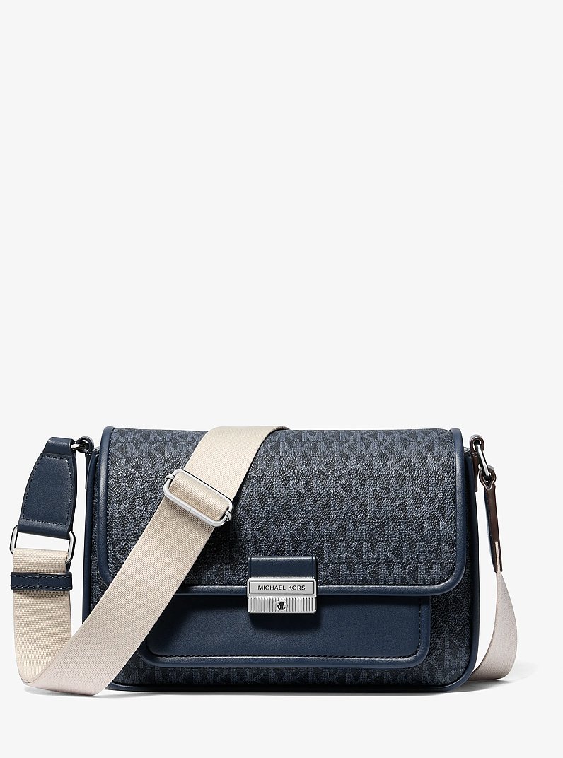 Bradshaw Medium Signature Logo Messenger Bag in ADMIRAL | Michael Kors
