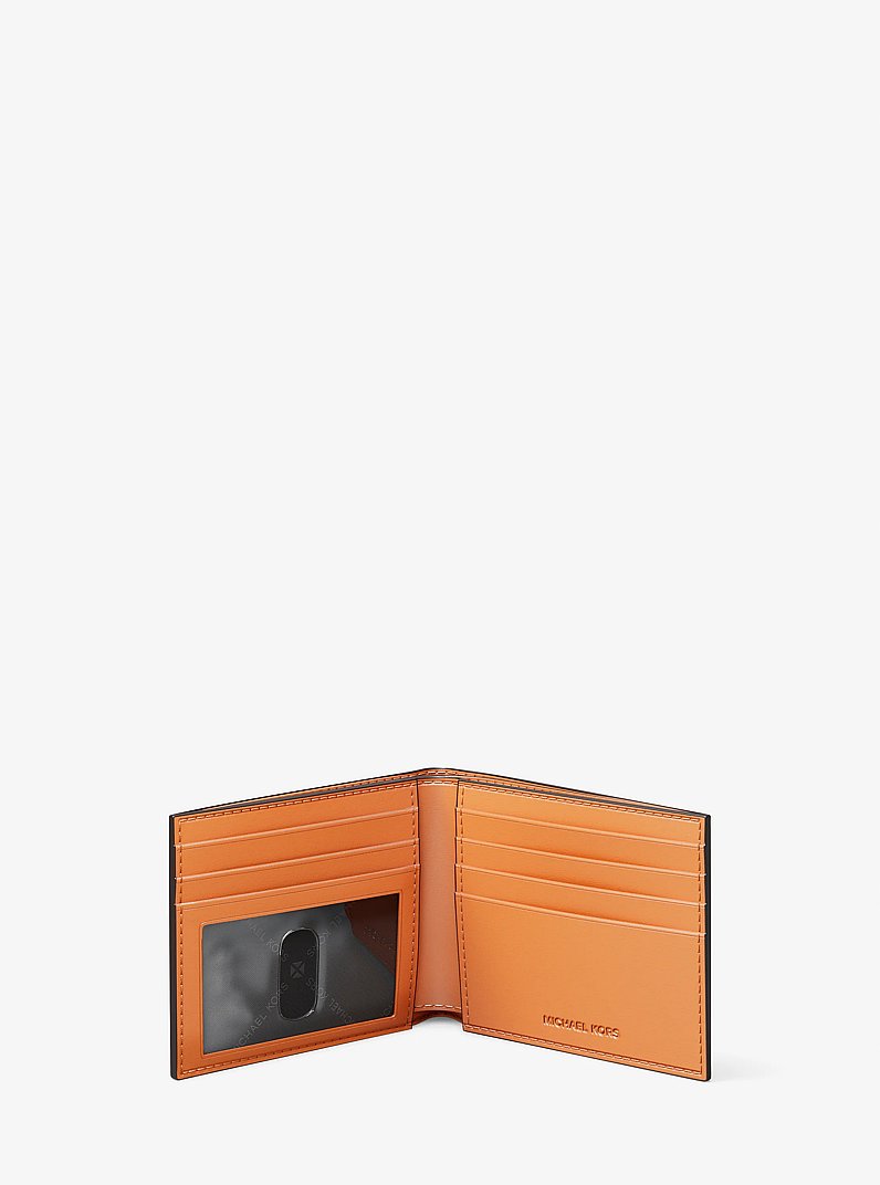 Cooper Signature Logo Billfold Wallet in POP ORANGE | Michael Kors