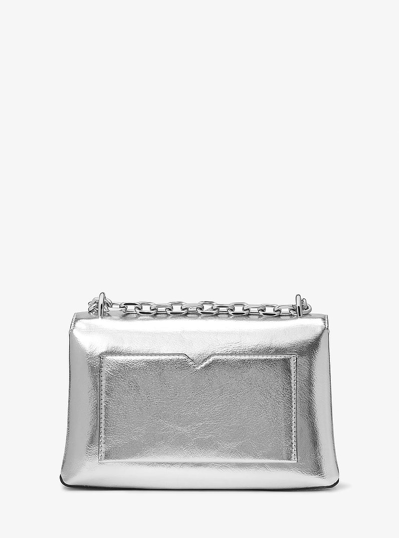 Michael Kors Metallic Silver Studded Chain Wallet Crossbody Michael Kors Michael Kors Greenwich Small Flap Shoulder  main image 4