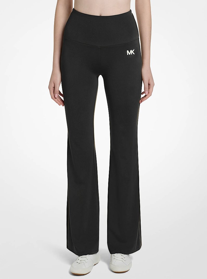 Legging en tricot extensible avec bande &agrave; logo in NOIR | Michael Kors