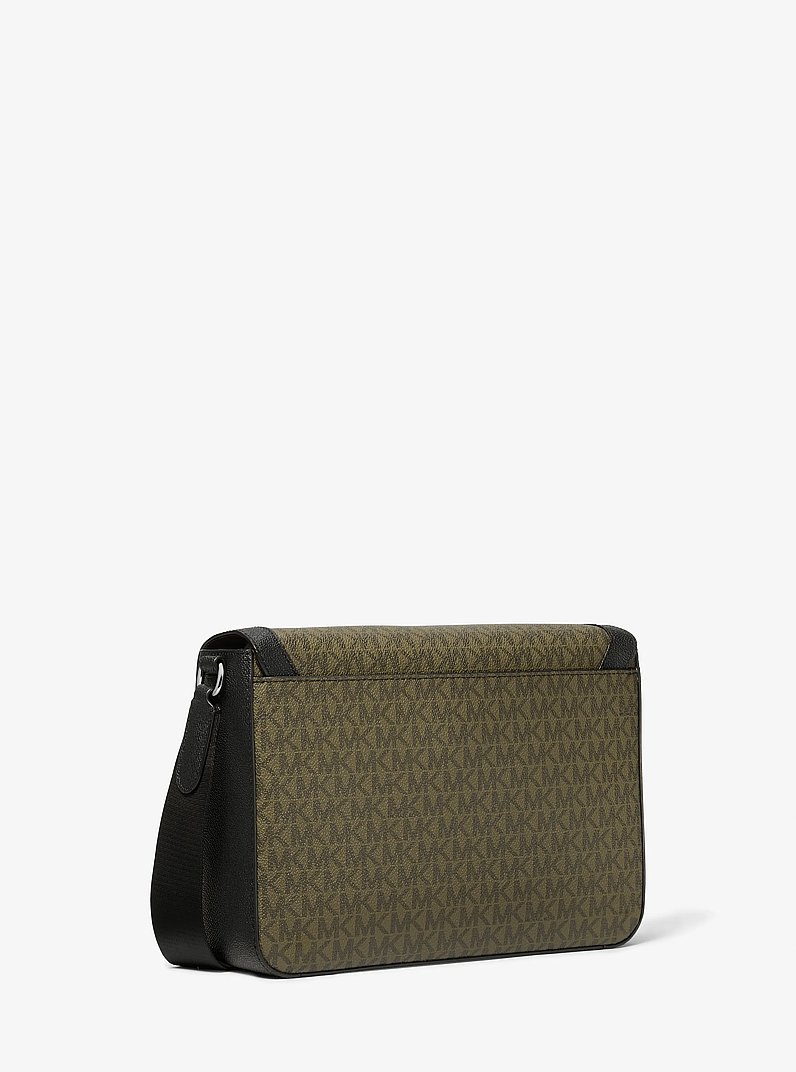 Hudson Signature Logo Crossbody Bag in OLIVE | Michael Kors