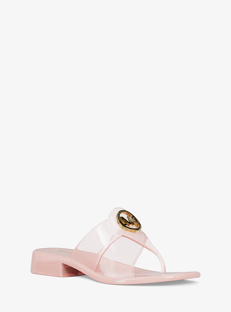 Hannah Jelly T-Strap Sandal in POWDER BLUSH | Michael Kors