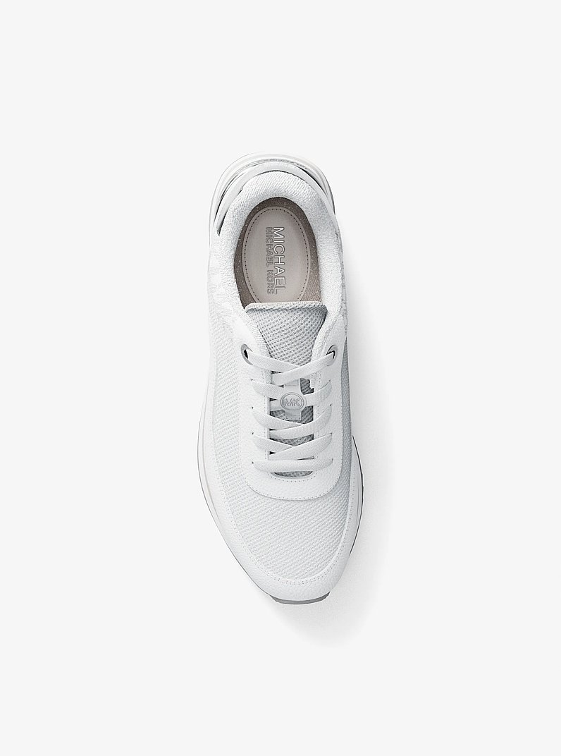 Hattie Mixed-Media Trainer in BRIGHT WHT - Sale | Michael Kors [US]