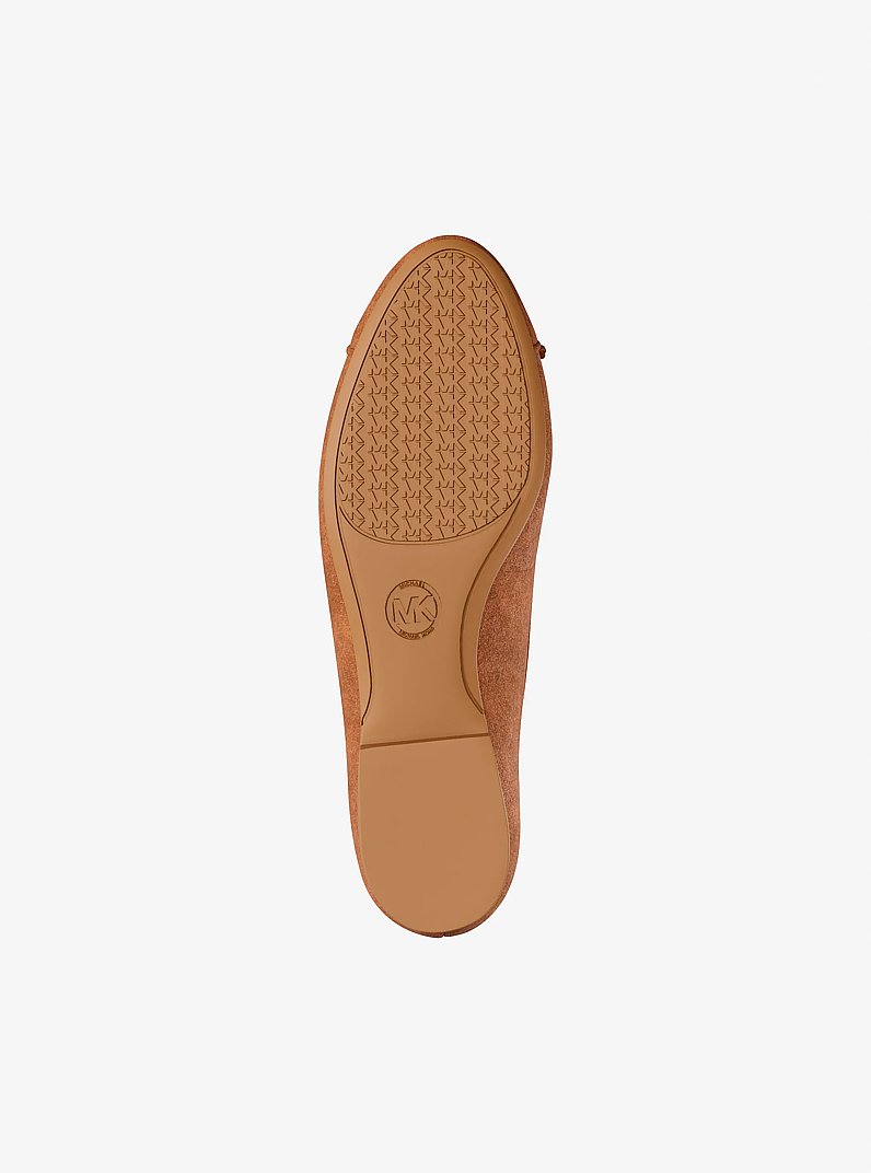 Ballerina Piper Flex aus Wildleder in LUGGAGE | Michael Kors