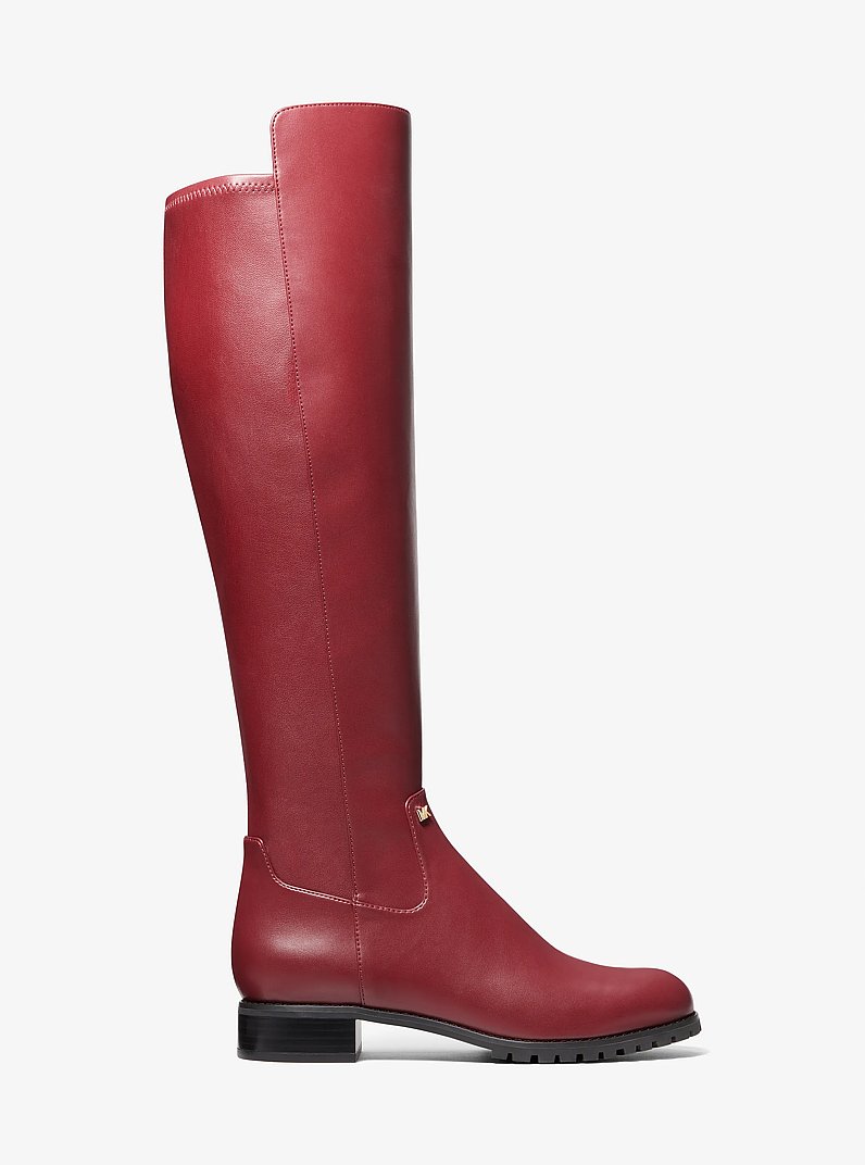 Bota Britt ancha lisa in CEREZA OSCURO | Michael Kors