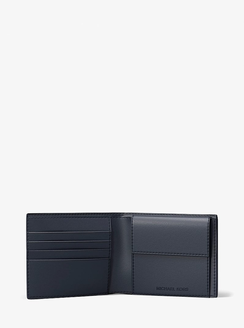Cooper Leather Billfold Wallet in NAVY | Michael Kors