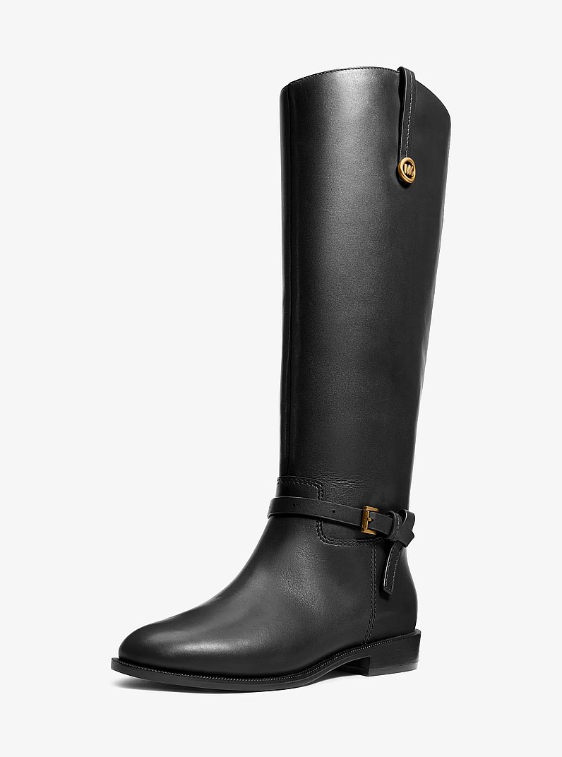 Stivale da equitazione Beverly in pelle in NERO | Michael Kors