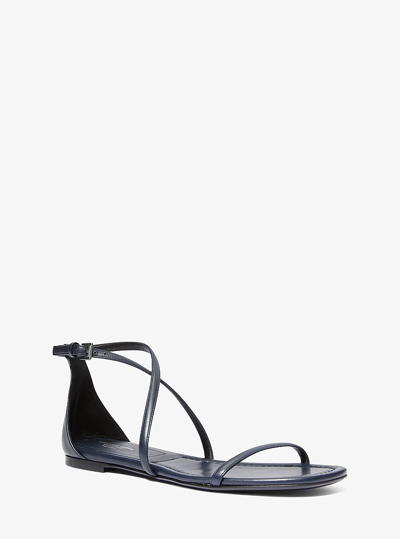 Polly Leather Sandal in MIDNIGHT | Michael Kors
